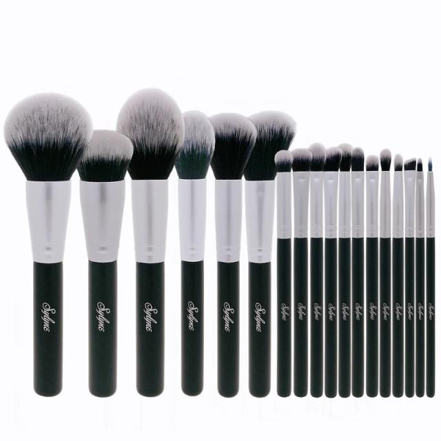Kit Profissional de Pincéis de Maquiagem Sylyne com 18 Peças Essenciais