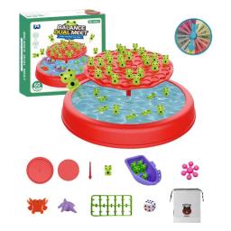 Sapo equilíbrio jogo de matemática balanceamento tabuleiro quebra-cabeça lazer pai-criança interação novo sapo equilíbrio árvore jogo para crianças brinquedo de aprendizagem - Image 1