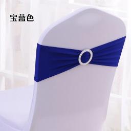 Capas para cadeira em lycra stretch com fivela deslizante para decorações de casamento atacado faixas para cadeira arco - Image 6