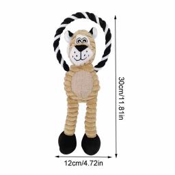 Brinquedos de dentição de pelúcia para animal de estimação, Brinquedos interativos dos desenhos animados para gato e cachorro, Fácil de limpar, Não perde cor - Image 6