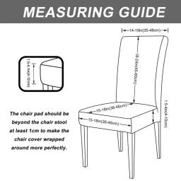 Veludo jantar cadeira cobrir, estiramento cadeira capas, elástico antiderrapante assento Slipcovers, sala de estar, cozinha, escritório, casamento, 1pc - Image 2