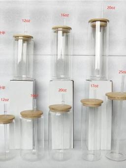Copos De Vidro Com Impressão De Transferência De Sublimação Térmica, Alta Borosilicato De Cerveja Cola, 16oz - Image 1