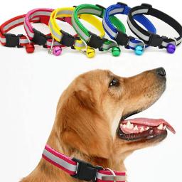 Coleira Reflexiva Patch para Pet, Colar Luminoso para Gatos, Teddy Bomei, Acessórios para Cães Pequenos, Campainha - Image 2