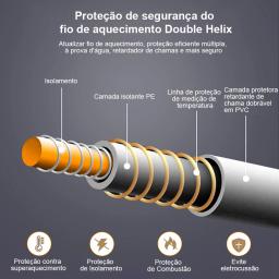 Cobertor de aquecimento elétrico para quarto, mais grosso, termostato automático, aquecedor do corpo, colchão térmico, cobertor aquecido, 220V - Image 5