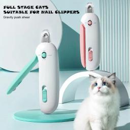 Nail Clippers com orifício ajustável para evitar excesso de corte, Ferramentas profissionais de higiene, Pet Nail Trimmer, Cat and Dog Care - Image 1