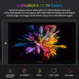 Gaomon-pd156pro tablet gráfico para desenhar, 15.6 polegadas mesa digitalizadora full-laminada ips tela hd com 8192 níveis de caneta sem bateria - Image 4