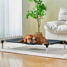 Cama dobrável elevada para animais de estimação, casa para cães e gatos, removível e lavável, acampamento alto, cães grandes - Image 3