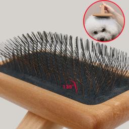 Pente removedor de cabelo de madeira para animais de estimação, Dog Grooming, Massagem Comb, Cat Combs, Ferramentas de limpeza, Pet Supplies - Image 1