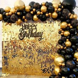 Ouro lantejoulas cortina festa fundo fotozona decoração da festa de aniversário shimmer chá de bebê brilho folha parede pano de fundo decoração do casamento - Image 2