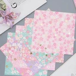 DIY Origami Papel, Flores Japonesas, Bronzing, Artesanato, LED Crane, Scrabooking Material, 15cm, 14PCs, Atacado - Image 3