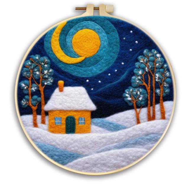 Kit de Feltro para Iniciantes: Ferramentas e Materiais para Criar Bonecos de Neve e Artes de Inverno