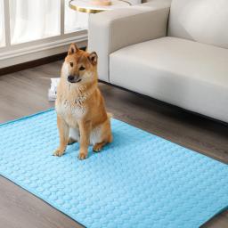 Esteira de resfriamento para cães e gatos, Esteira lavável para cachorro grande, Colchão de gel de gelo, Cobertor de almofada - Image 3
