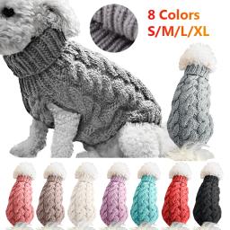 Camisola de gola alta para animais, roupa quente, roupa de cachorro, fantasia para cães pequenos e gatos, roupa chihuahua, colete inverno - Image 1