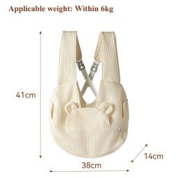 Respirável Cruz Design Peito Mochila para Animais de Estimação, Conforto Dog Bag, Gatinho Transportadora, Saco de Viagem Ao Ar Livre, Pet Supplies Acessórios - Image 6