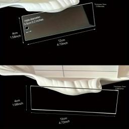 Transparente Acrílico Cartões de Lugar para Casamentos e Festas, Casamento Reservado Sinais para Cadeiras, Table Setting Signs, Seat Label, 20PCs - Image 6