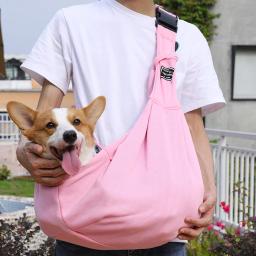 Animais de estimação de saída transportar mochila cães pet cão saco portador do gato saco ombro único viagem respirável filhote de cachorro sacos transportadoras suprimentos - Image 2