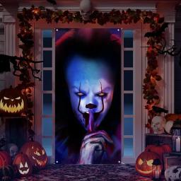 3D Halloween Banner Decoração Suprimentos, assustador assustador, Terror Decor fundo, adereços removíveis modernos, foto do partido - Image 2