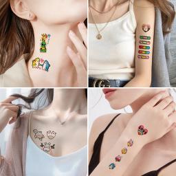 30 pçs/set ins série colorido arco-íris expressão tatuagem adesivo rosto mão linda arte do corpo falso tatoo temporária à prova dtatágua taty - Image 6