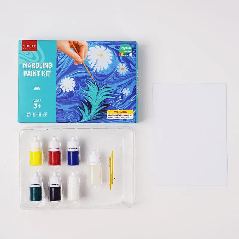 Conjunto De Tinta Marmorreada À Base De Água, Kit De Pintura De Arte Criativa, Pintura DIY Na Água - Image 1