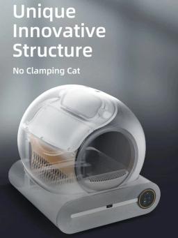 Tonepie Caixa Inteligente Automática Cat Litter, Auto Limpeza, Controle de Aplicativos, Banheiro Pet Cat, Desodorizador Iônico, Arenero Gato, 65L - Image 6