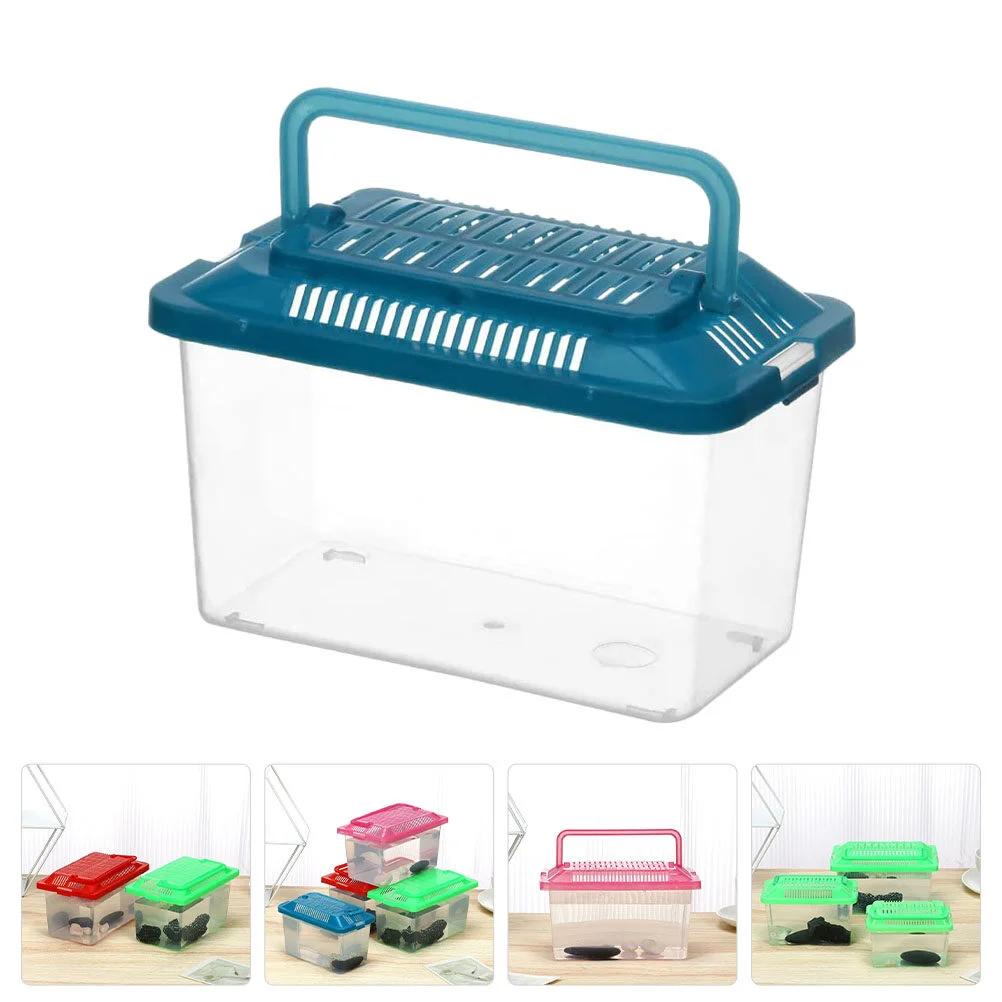 Caixa portátil do hamster do animal de estimação, aquário aquário, tartaruga transparente, portátil - Image 1