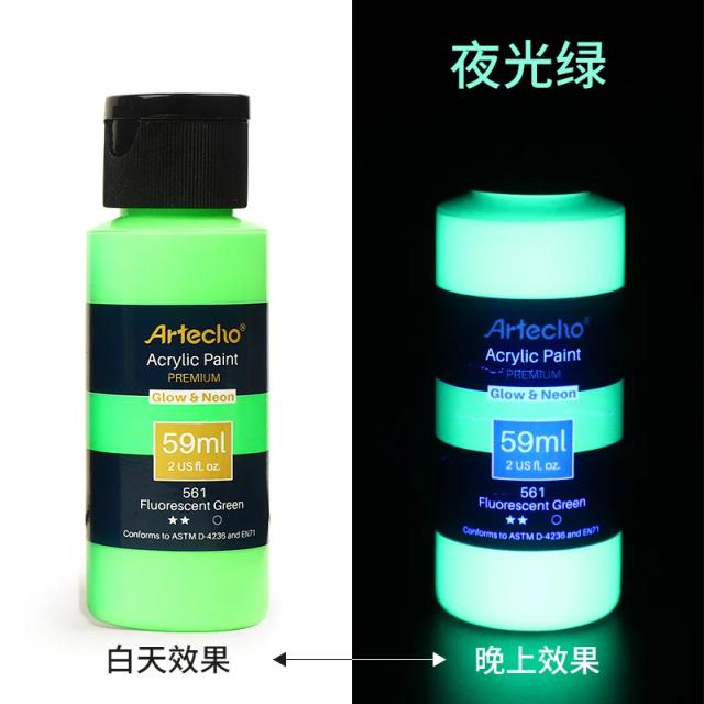 Tinta Acrílica Brilhante para Artistas: Ideal para Decorações de Halloween e Natal com Pigmentos Ricos de 59ml