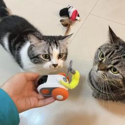 Interativo controle remoto carro elétrico brinquedo para gatos, recarregável Pet Toys, jogo de treinamento, cão suprimentos, versão atualizada, inteligente - Image 6