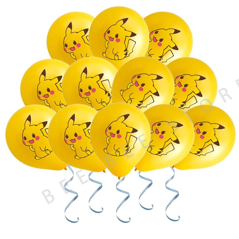 10/20/30 pçs pokemon látex balão fontes de festa pikachu festa balões para crianças festa de aniversário dcorations presente brinquedos - Image 1