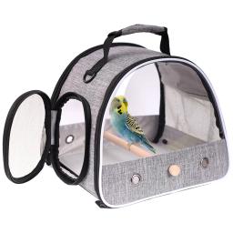 Mochila de Viagem Portátil com Janela Lateral Mochila Pet Pequena, Bolsa Dobrável para Rato e Coelho ao Ar Livre, Periquito e Pássaro - Image 6