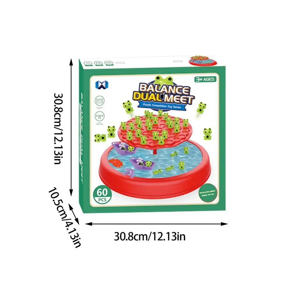 Sapo equilíbrio jogo de matemática balanceamento tabuleiro quebra-cabeça lazer pai-criança interação novo sapo equilíbrio árvore jogo para crianças brinquedo de aprendizagem - Image 1