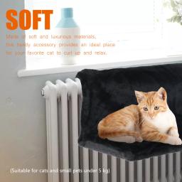 Animal De Estimação Pendurado Radiador Cama, Berço De Gato, Cesta De Lã Quente, Armação De Metal, Rede De Luxo, Metal - Image 3