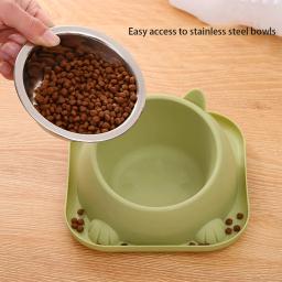 Fun Shaped Anti Tipping Cat Bowl com água adicionada, prevenir formigas, design separável para fácil desmontagem e lavagem - Image 4