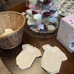 Cartões de papel kraft para bebê batismo festa, conjunto de 10 partes - Image 4