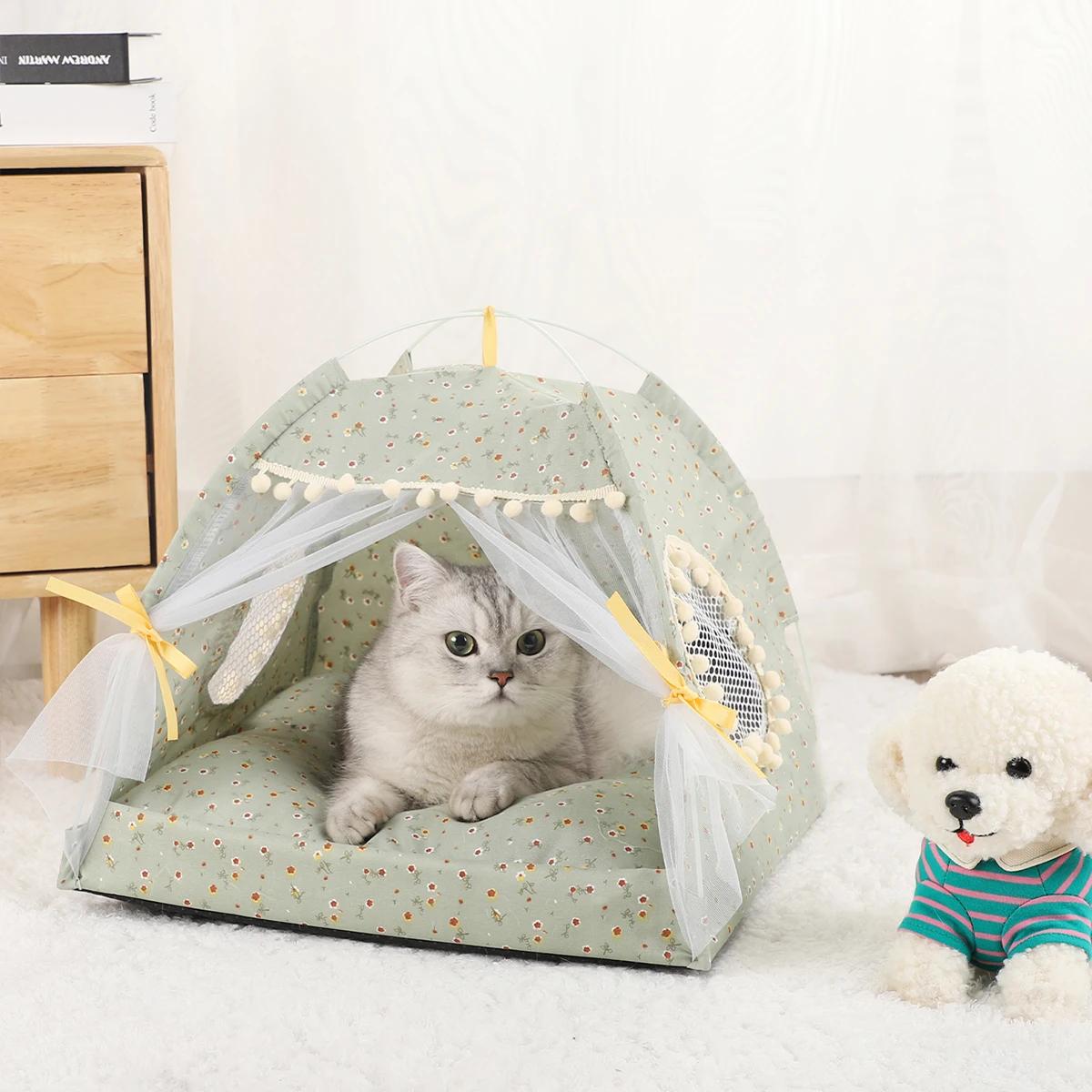 Almofada quente tenda cama para animais de estimação, gato casa, suprimentos produtos acessórios, sofá cesta, garra, gatinho tendas, cesta, móveis, inverno - Image 1