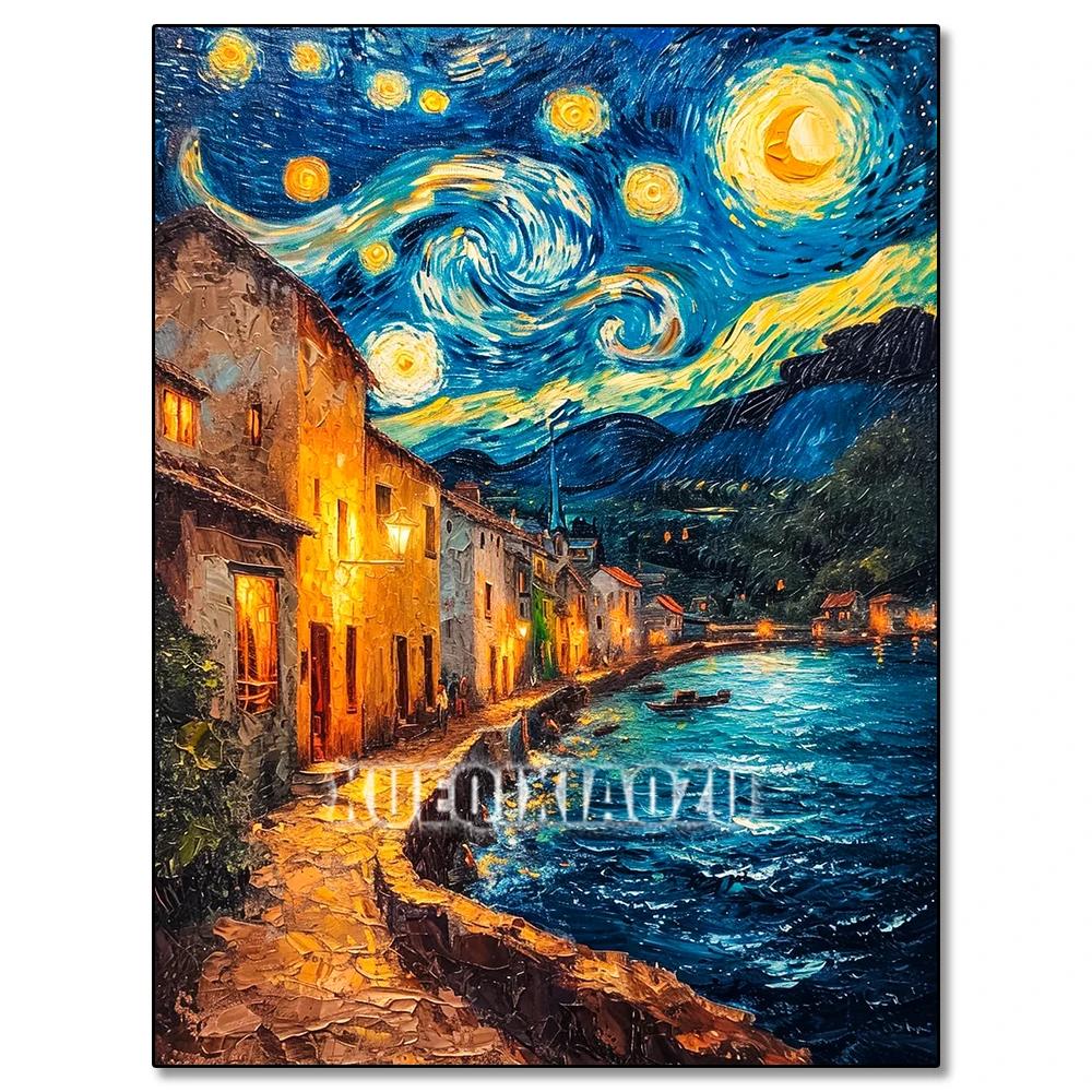 DIY 5D Art Diamond Painting Kit, Impressão Van Gogh, presente perfeito para Handmade Home Decor - Image 1