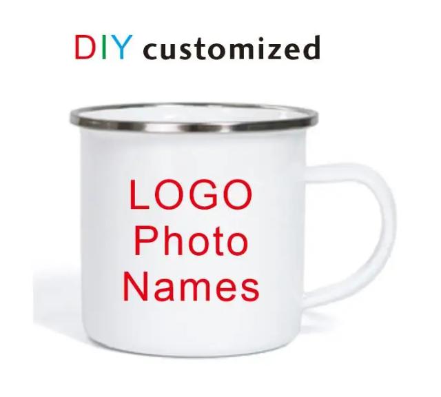 Caneca Personalizada com Foto e Texto do Logotipo para Escritório e Casa - Ideal para Café, Chá e Pequeno-Almoço - 350ml