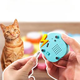 Recarregável Mini Pet Comunicação Pequeno Botão De Gravação, Gatos Cães Comer Falando Voz, Botões do alto-falante, Talk Training, Tinging Bell - Image 1