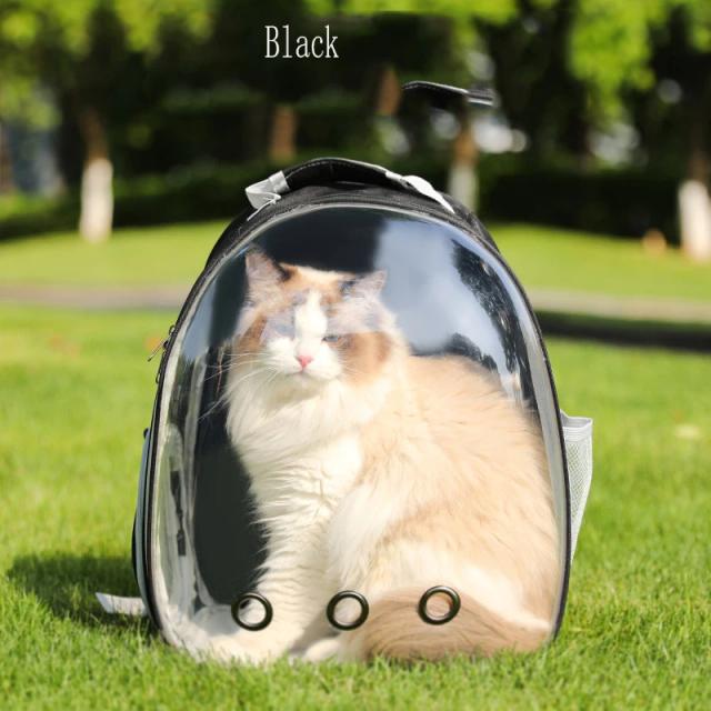 Mochila Pet Exclusiva com Ombros Duplos, Respirável e Portátil para Gatos e Cães - Suprimentos de Segurança para Carro, Uso ao Ar Livre