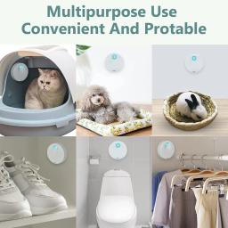 Purificador de odor inteligente para gato, Desodorizador de caixa de lixo Purificador de ar automático para banheiro, Desodorante de banheiro para cães - Image 5