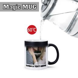 Personalizado Magia Canecas, Mudando a cor do copo, calor ativado, qualquer imagem, foto ou texto impresso na caneca, Dad Mothers Day Gift - Image 2