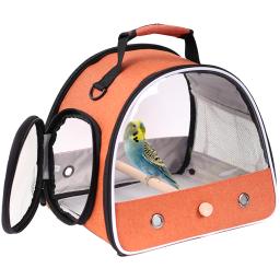 Mochila de Viagem Portátil com Janela Lateral Mochila Pet Pequena, Bolsa Dobrável para Rato e Coelho ao Ar Livre, Periquito e Pássaro - Image 2