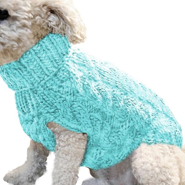 Camisola de Gola Alta Quente para Cães e Gatos Pequenos - Roupa de Inverno para Chihuahua e Fantasia Animal