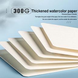 Papel cartão postal aquarela, 300g, pintura fine art, quadrado, redondo, grão grosso, polpa de madeira, cartão em branco - Image 2