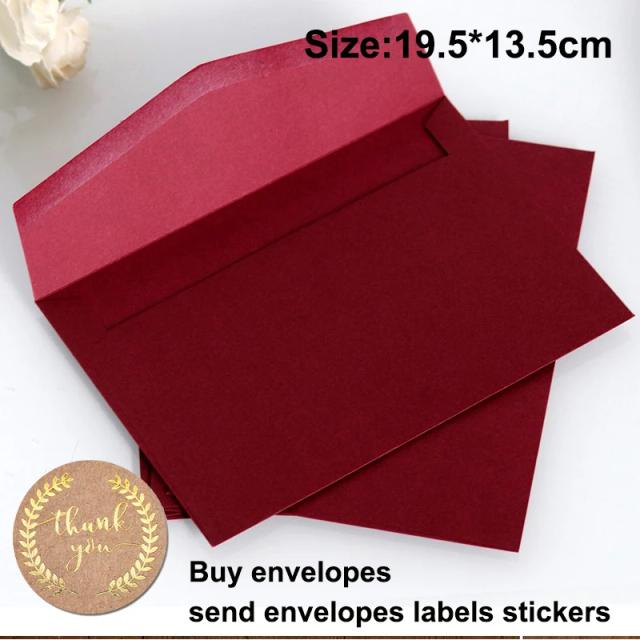 Conjunto de 10 Cartões de Convite com Envelopes e Fitas para Casamentos, Aniversários e Batizados