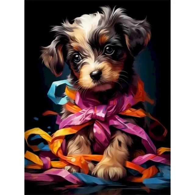 Kits de Pintura a Óleo por Números Personalizados para Decoração de Casa com Tema de Animais