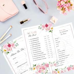 Conjunto de 10 cartões de jogo para casamento e festa de noivado, despedida de solteira, noiva e noivo, conjunto de 10 peças - Image 1