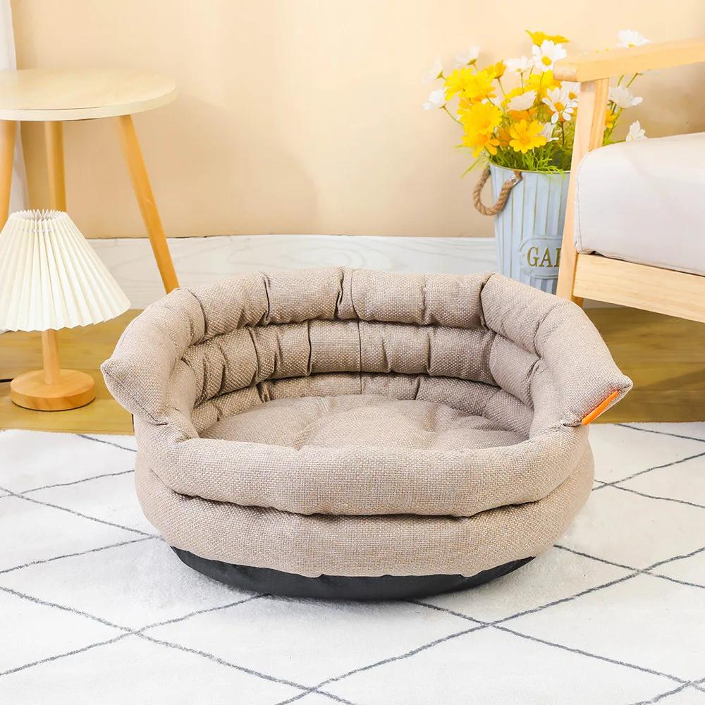 Cama ortopédica para animais de estimação, sofá quente, casa de cachorros, colchonete, suprimentos, cães pequenos e médios, inverno - Image 1