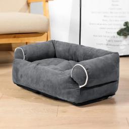Cão ortopédico sofá cama antiderrapante respirável luxo almofada de cama para animais de estimação cão travesseiro cama de dormir para grande média sma - Image 3