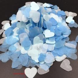 2 pacotes de confete colorido amor pêssego coração dia dos namorados festa de casamento mão jogando pétalas onda bola balão enchimento papel - Image 3