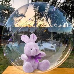 Grande Pescoço Largo Transparente Bolha Bobo Balões, Bouquet de Flores, Snack Gift Wrap para Casamento e Decoração de Festa de Aniversário, 5PCs, 10 PCs, 15PCs - Image 4